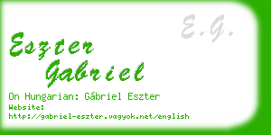 eszter gabriel business card
